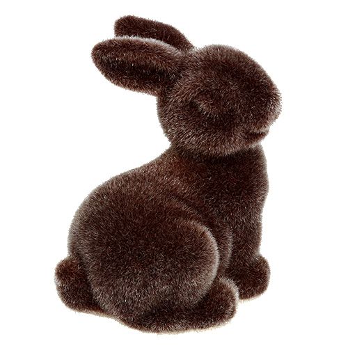 Floristik24 Bunny brown 5cm flockade 2st