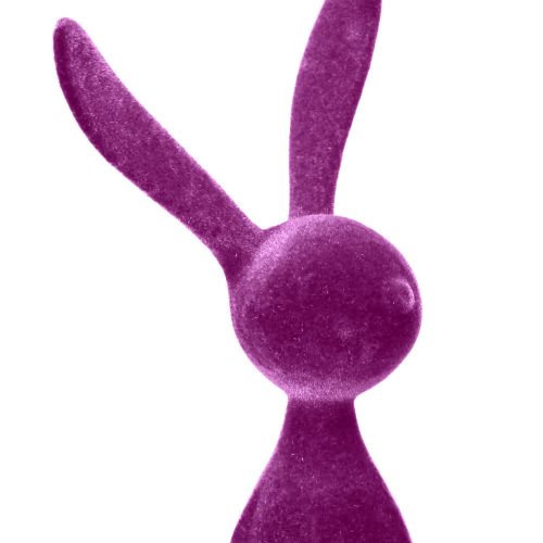 Artikel Kaninkantsittare påskharar Färgglada flockade – 2:a val – 28cm 4 st