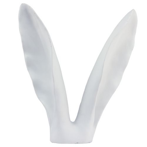 Floristik24 Kanindekoration kaninöron vit konststen 31×9,5×41cm