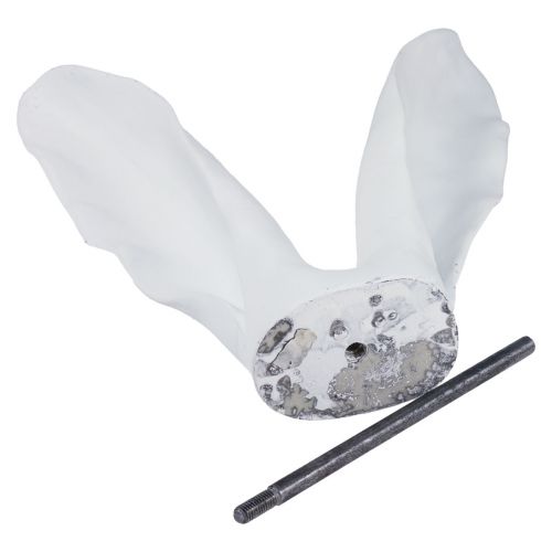 Floristik24 Kanindekoration kaninöron vit konststen 31×9,5×41cm