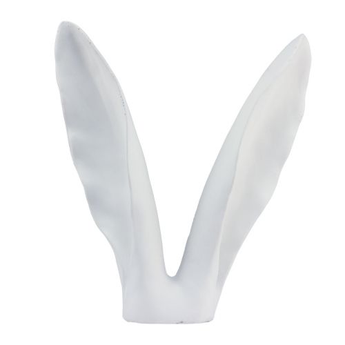 Floristik24 Kanindekoration kaninöron vit polyresin 29×7,5×31,5cm