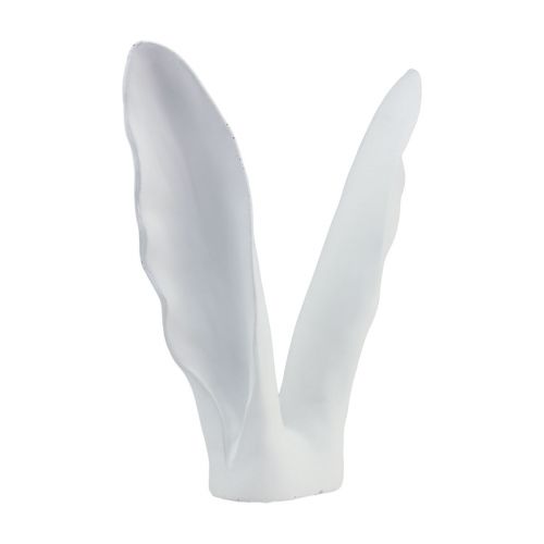 Floristik24 Kanindekoration kaninöron vit polyresin 29×7,5×31,5cm