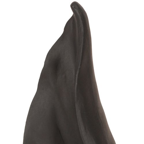 Floristik24 Kaninöron Dekoration Påskharen i svart 20cmx7,5cmx29cm
