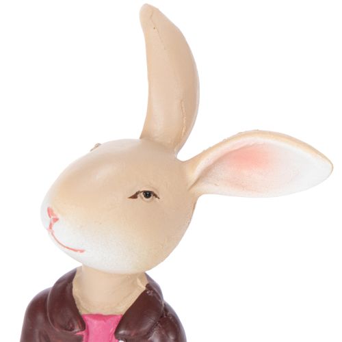 Artikel Påskharefigurer, söt bordsdekoration för påsk och vår, 9 cm, 4 delar