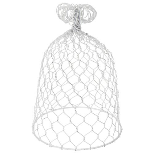 Vintage trådklocka för rustik lantlig bordsdekoration, 23 cm