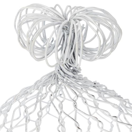 Artikel Vintage trådklocka för rustik lantlig bordsdekoration, 23 cm