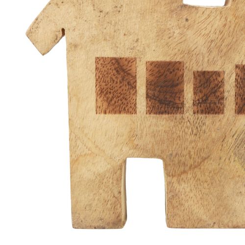 Artikel Dekorativt hus trä trä dekoration ljusstake svart 16,5×3,5cm×22cm