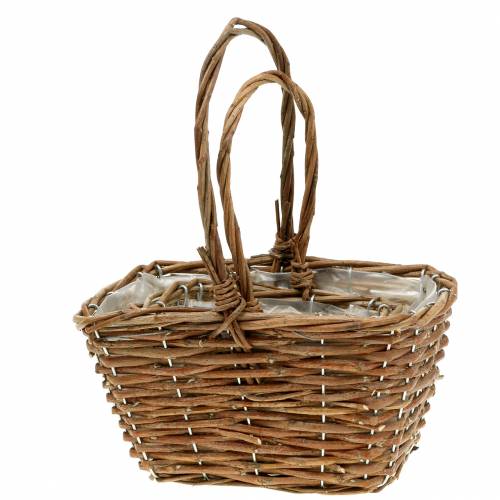 Handtag korg naturlig 24cm / 16 cm uppsättning av 2