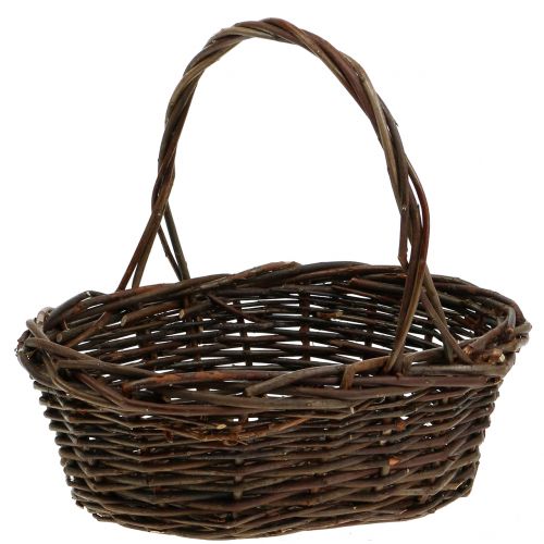 Hantera korgflätan oval 28 cm x 20 cm | Floristik24.se
