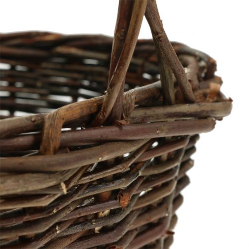Hantera korgflätan oval 28 cm x 20 cm | Floristik24.se