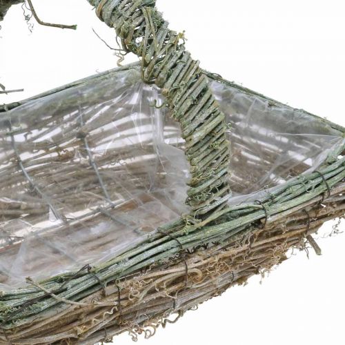 Floristik24 Korg för plantering, blomkorg, vinstockar Shabby-Chic L42cm / 34cm / 28cm uppsättning av 3