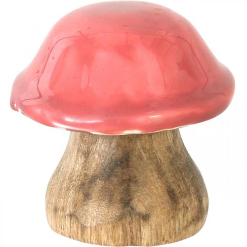 Höstdekoration deco-svampar gjorda av trä Lila träsvampar H5-7cm 6 stycken