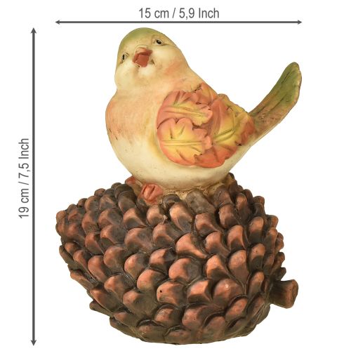 Artikel Höstdekoration fågeldekoration kon fågelfigur höst H19cm