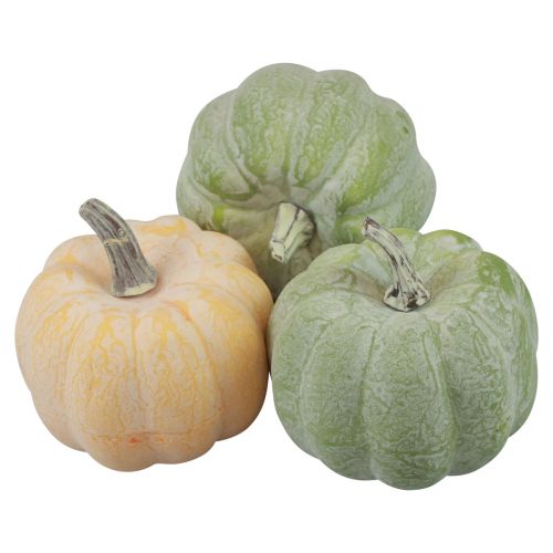 Artikel Höstdekoration dekoration pumpor whitened orange, green 7,5cm 6 st