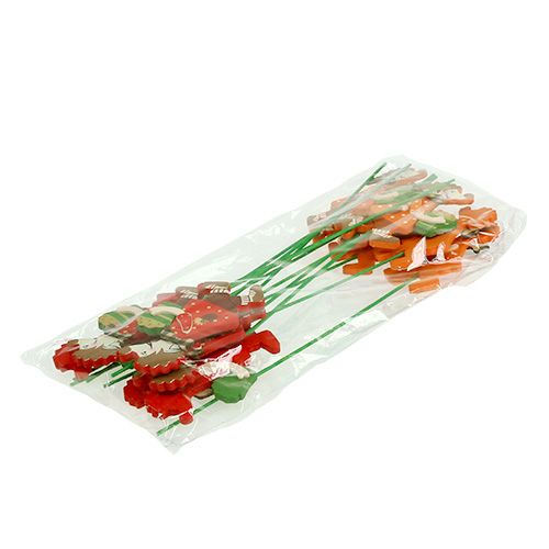 Floristik24 höstdekoration med pinne Hedgehog med kaka 12st