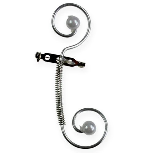 Artikel Bröllopsnål med pärlor, silver 8cm 24 st