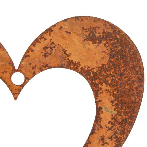 Floristik24 Dekorativt hjärta rost trädgårdsdekoration metallhjärta 10cm 12 st
