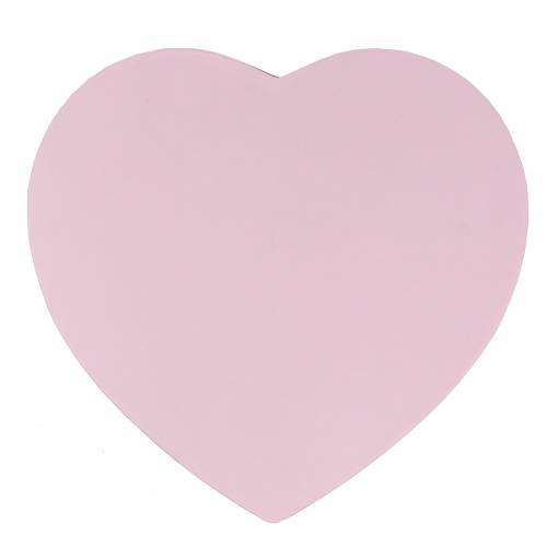 Floristik24 Blomlåda hjärta rosa Ø18/20cm set om 2