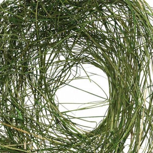 Floristik24 Gräsmanschett grön strutsmanschettfjäderdekor Ø20cm 6st
