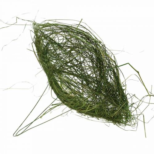 Floristik24 Gräsmanschett grön strutsmanschettfjäderdekor Ø20cm 6st