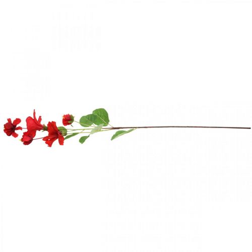 Floristik24 Konstgjord blomma hibiskus gren röd deco gren hibiskus H107cm