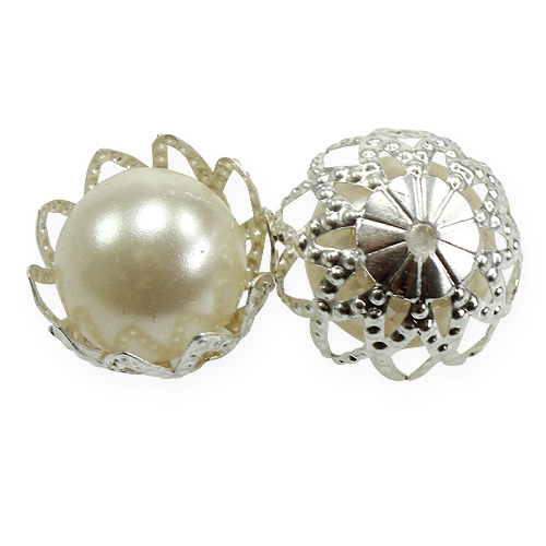 Floristik24 Bröllop scatter dekoration pärlor kräm Ø13mm 48 st