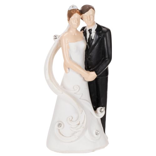 Bröllopsfigur brud och brudgum 10,5 cm köpa | Floristik24.se