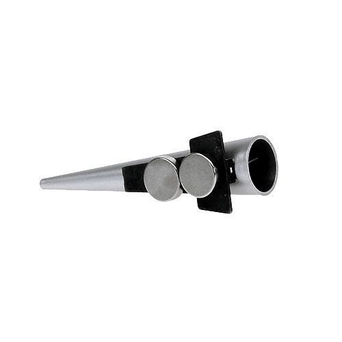 Artikel Bröllopsnål med magnet, matt silver 7cm