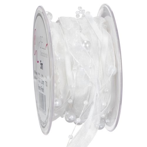 Bröllopsband vitt 20mm 5m