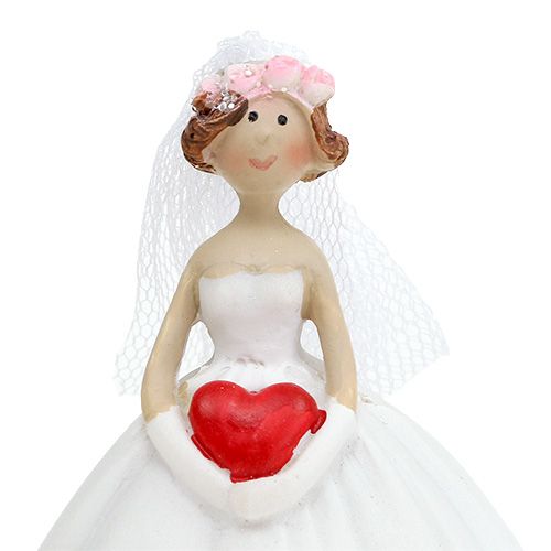 Floristik24 Bröllopsfigur brud och brudgum 13 cm 1 par