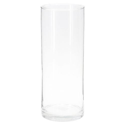 Hög glasvas glascylinder blomvas klar Ø12cm H30cm