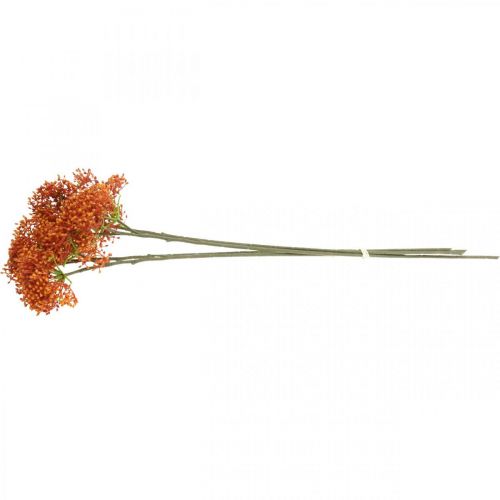 Floristik24 Elderberry Orange Artificial Blossom Gren 52cm 4st