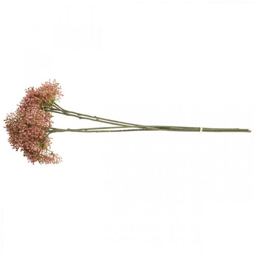 Artikel Fläder konstgjord rosa blomgren 52cm 4st