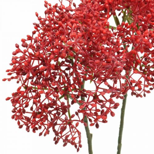 Floristik24 Fläder röda konstgjorda blommor till höstbukett 52cm 6st