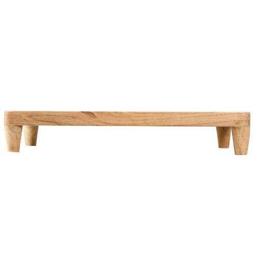 Artikel Träbricka med fötter bord piedestal natur 45x20x7,5cm