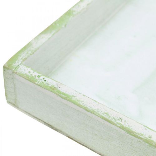 Floristik24 Träbricka, vårdekoration, bricka för plantering 24,5×24,5cm