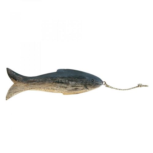 Artikel Träfiskdekoration stor, fiskhänge trä 29,5cm