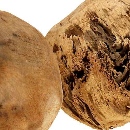 Floristik24 Träkula grankula natur Ø9cm 3 st