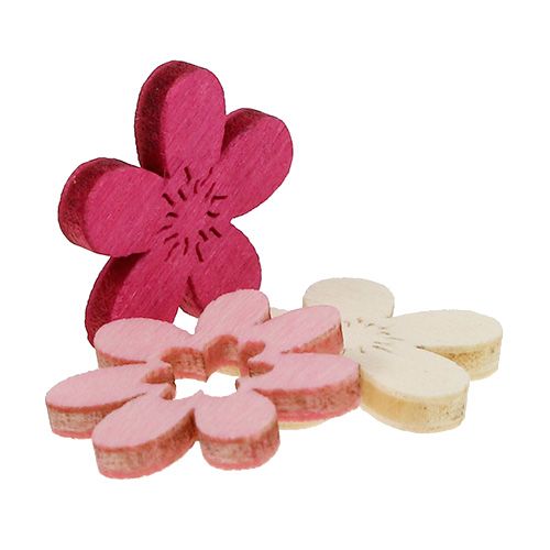 Floristik24 Träblommor streudeko 2cm Rosa röv. 144St