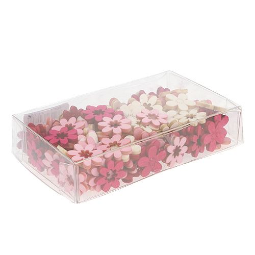 Floristik24 Träblommor streudeko 2cm Rosa röv. 144St