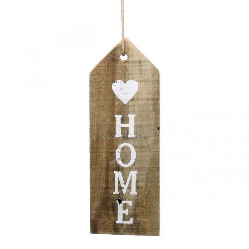 Hus att hänga, trädekoration “Home”, dekorationshänge Shabby Chic H28cm