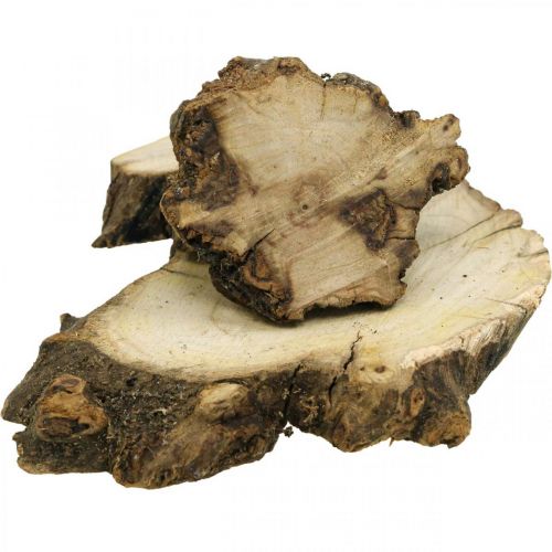 Träskivor deco rot trä strö dekoration trä 3-8cm 500g