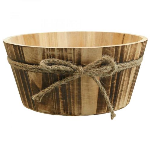 Trä deco skål naturträ Rustik deco Ø22cm H10cm