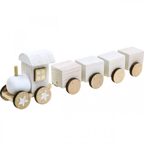 Artikel Trätåg deco jultåg vit L20cm H6cm 2st