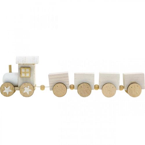 Artikel Trätåg deco jultåg vit L20cm H6cm 2st