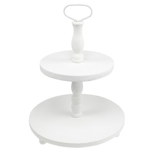 Trähylla vit H50cm | Floristik24.se