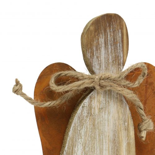 Floristik24 Träfigur änglarost 28cm