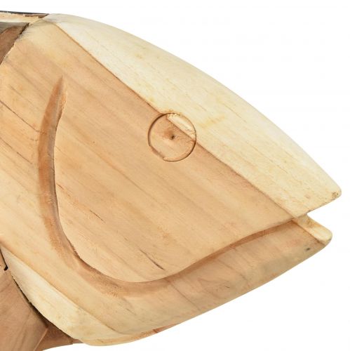 Floristik24 Trä fisk teak trä dekoration fisk bord dekoration trä 63cm