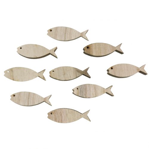 Strödekoration träfisk 5cm 16 st