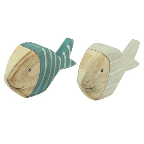 Artikel Fiskbordsdekor i trä fiskställ trä 15×8cm 2 st